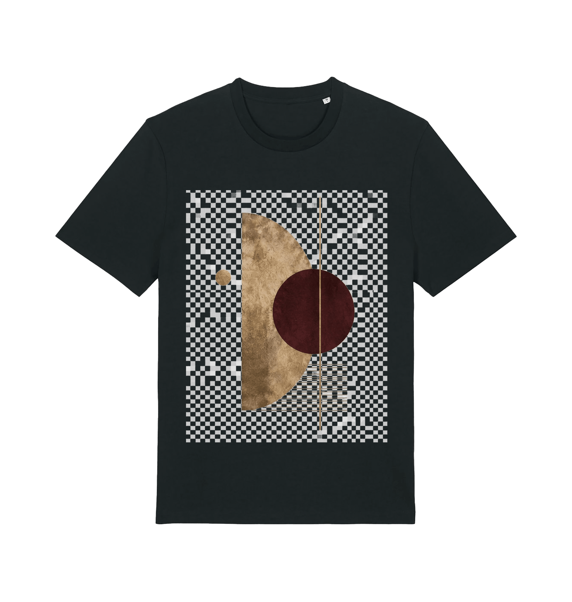Black Printed T-shirt Front