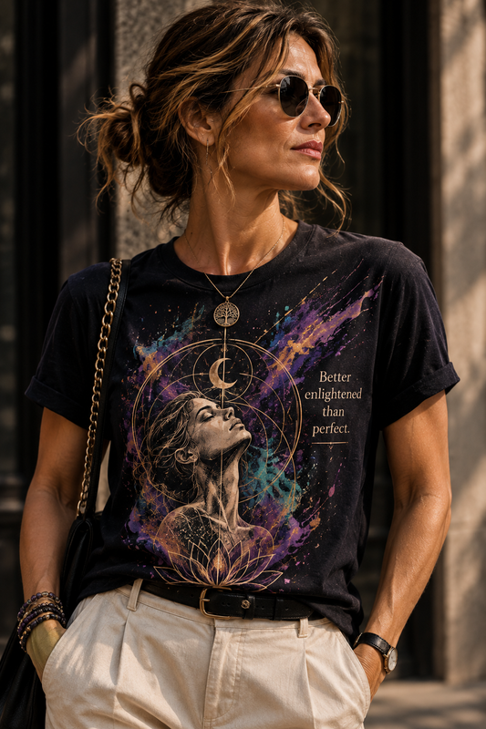 Enlightened Over Perfect | Spiritual Wearable Art